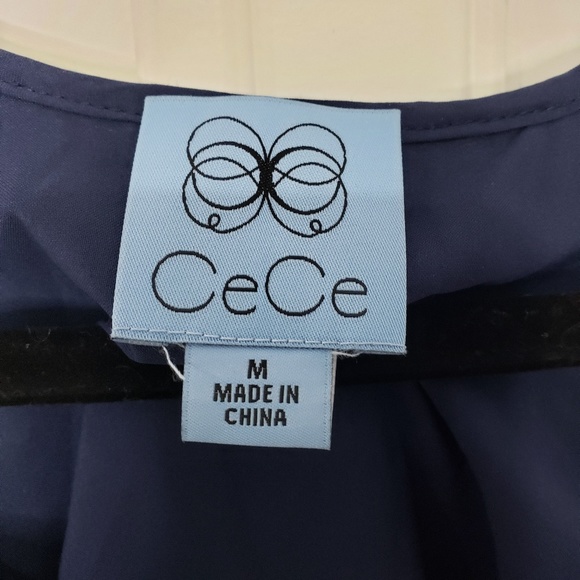 💙CECE💙Sleeveless Ruffle Squin Shift Dress - Picture 6 of 7